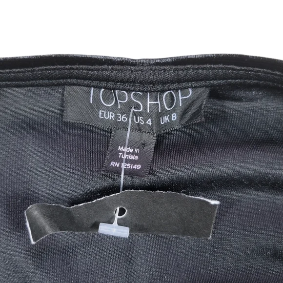 Topshop Lace Up Velvet Bodysuit Womens 4 Black Fairy Goth Floral Applique Dark - Picture 3 of 11